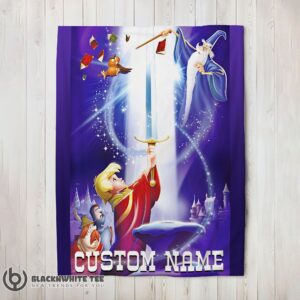 Perfect Cute Disney The Sword In The Stone Legendary Blanket Fleece Customized Blanket