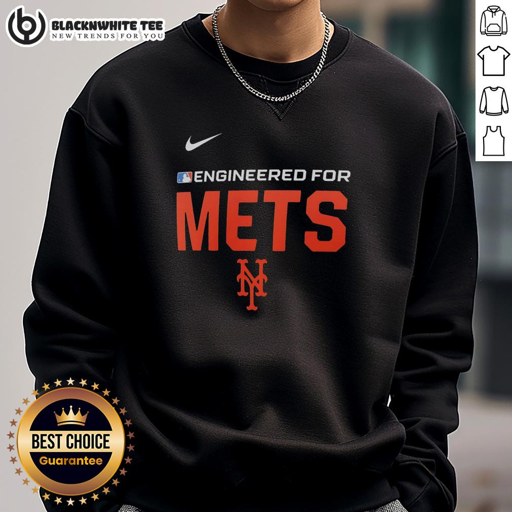 Top Engineered For New York Mets MLB Logo T-Shirt - Image 5