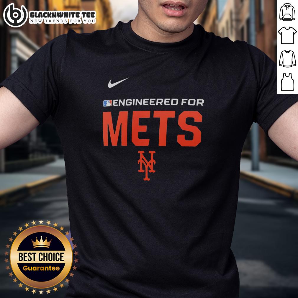 Top Engineered For New York Mets MLB Logo T-Shirt