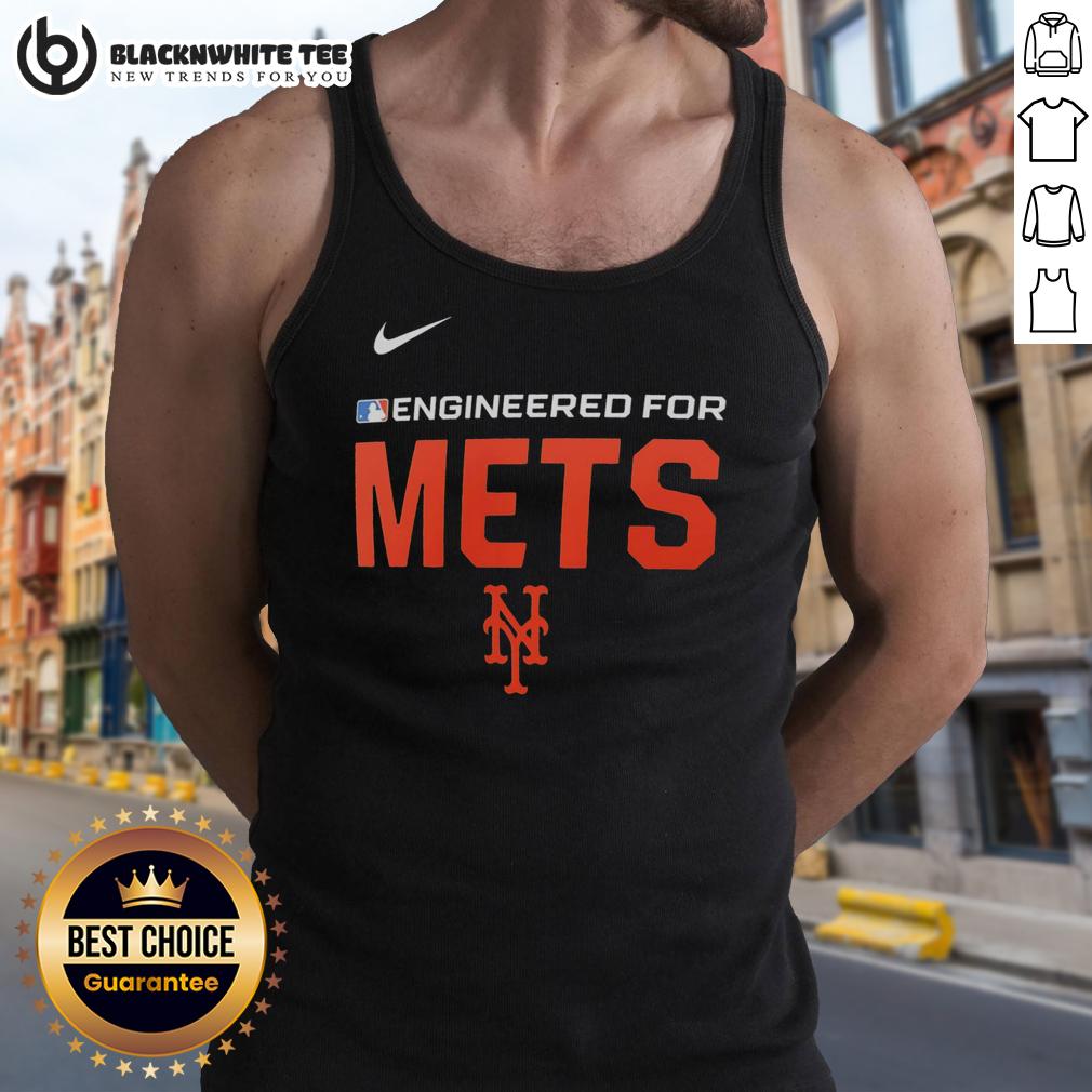 Top Engineered For New York Mets MLB Logo T-Shirt - Image 4