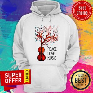 Alternative view of Funny Viola Peace And Love Shirt
