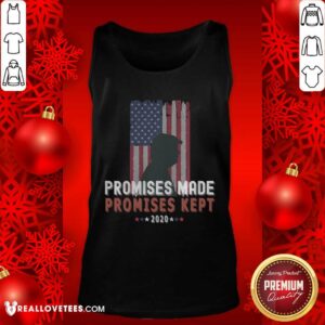 Alternative view of Pro Promises Made Promises Kept Pro Trump 2020 American Flag Shirt
