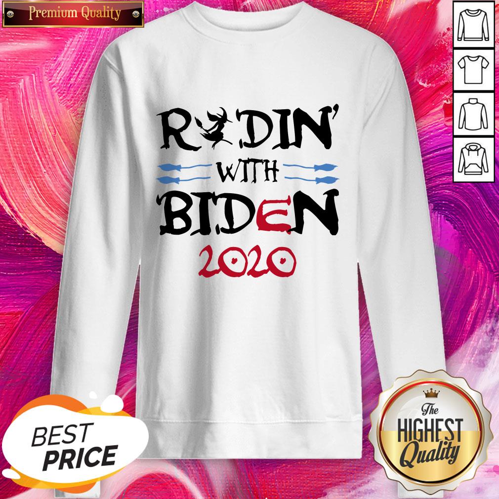 Ridin With Biden Women Witches Against Trump Shirt - Image 4