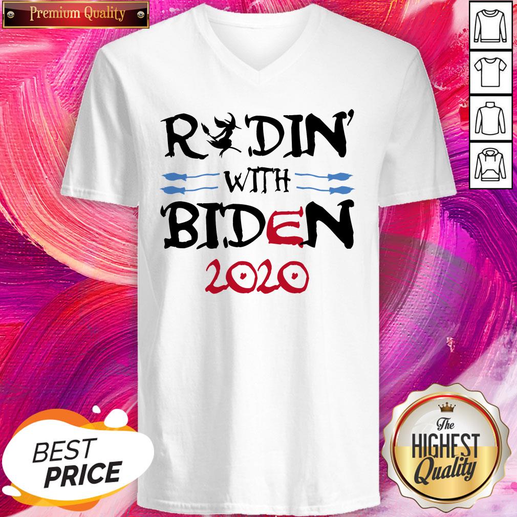 Ridin With Biden Women Witches Against Trump Shirt - Image 2
