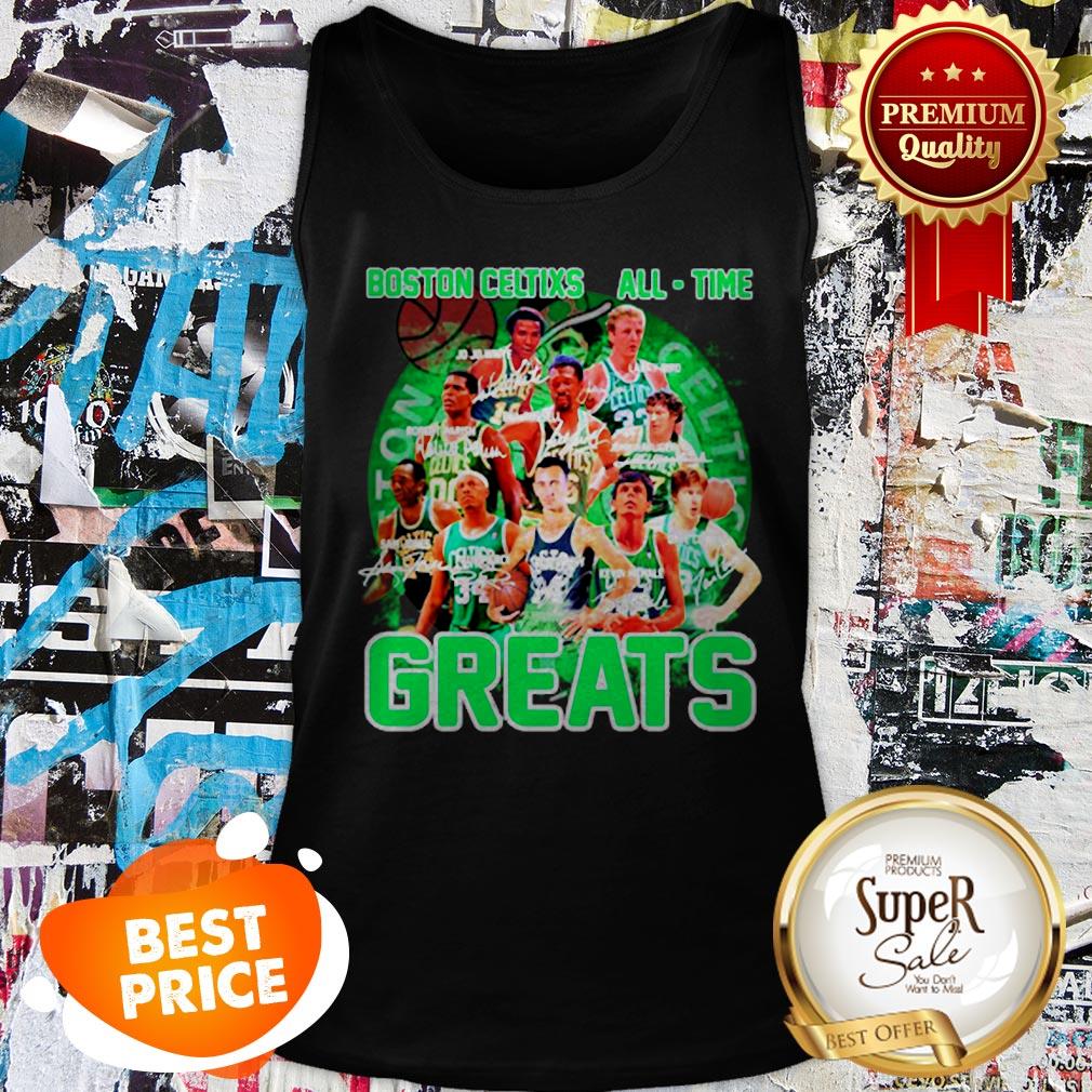 Nice Boston Celtics All Time Greats Signature Shirt - Image 3