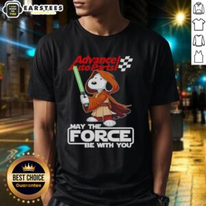 Cute Snoopy Advance Auto Parts And Shop May The Force Be With You T-Shirt