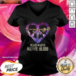 Alternative view of Pretty Peace Love Dative Blood Shirt