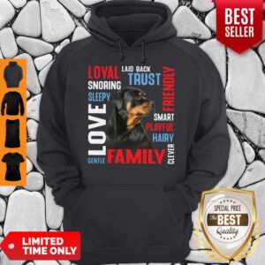 Alternative view of Official Rottweiler Description Laid Back Trust Shirt