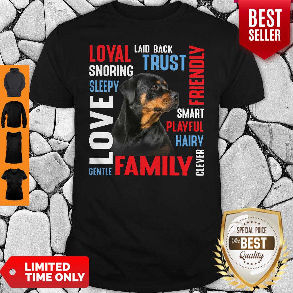 Official Rottweiler Description Laid Back Trust Shirt