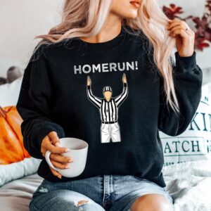 Alternative view of Funny Homerun Shirt Baseball Football Mash Up Shirt