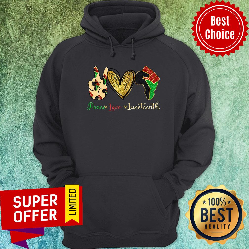 Premium Peace Love Juneteenth Mexican Flag Shirt - Image 2