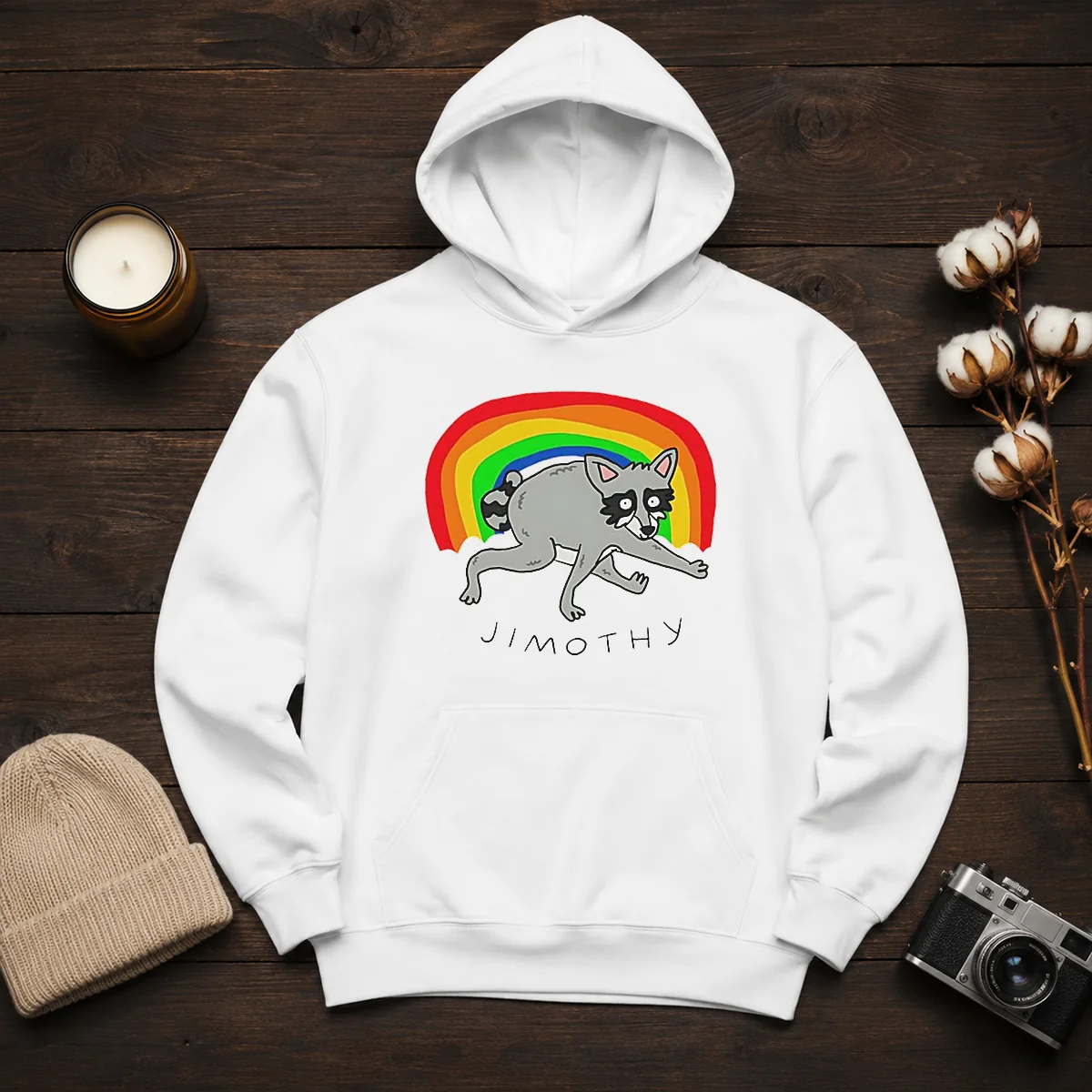 Pretty Jimothy The Raccoon Rainbow Funny Animal Shirt - Image 6