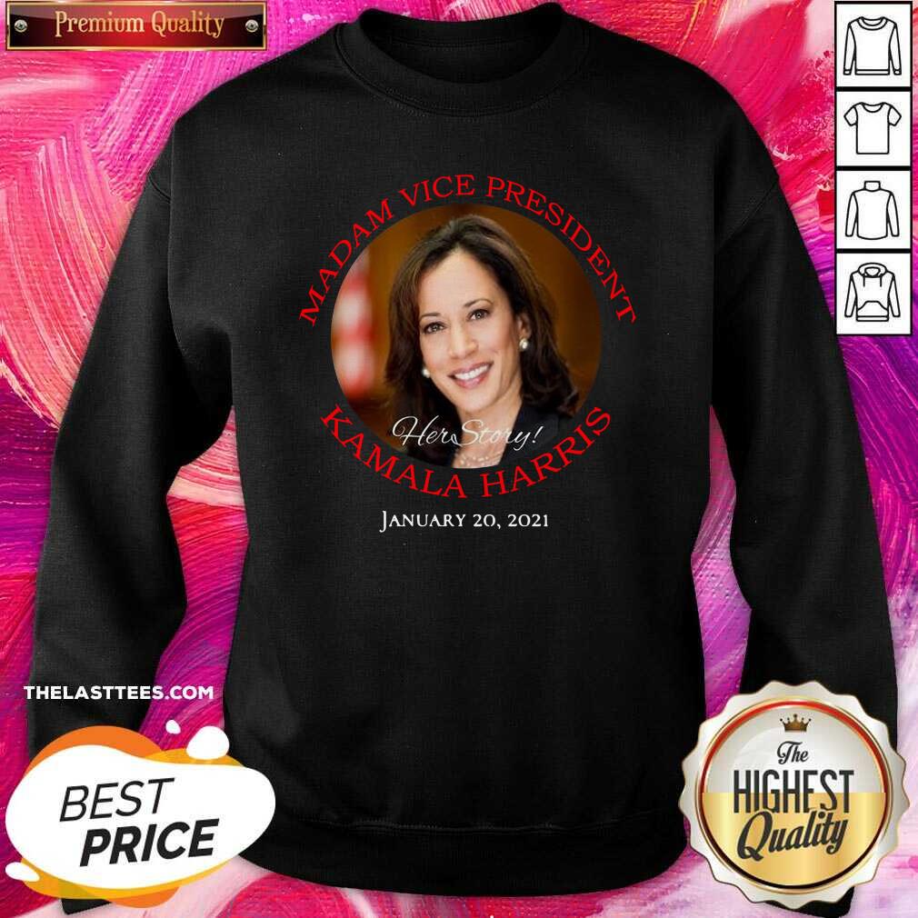 Cute Madam Vice President Kamala Harris Hert Store January 20 2021 Shirt - Image 4