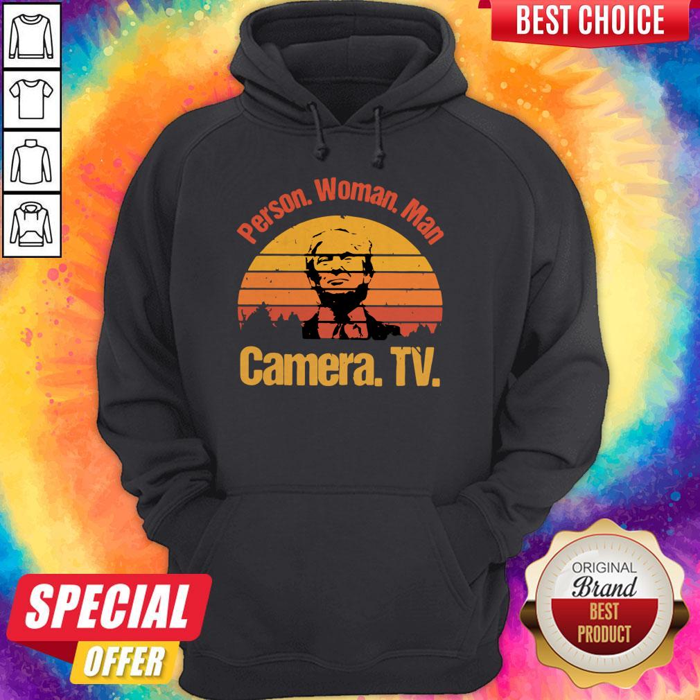 Donald Trump Person Woman Man Camera Tv Vintage Shirt - Image 2