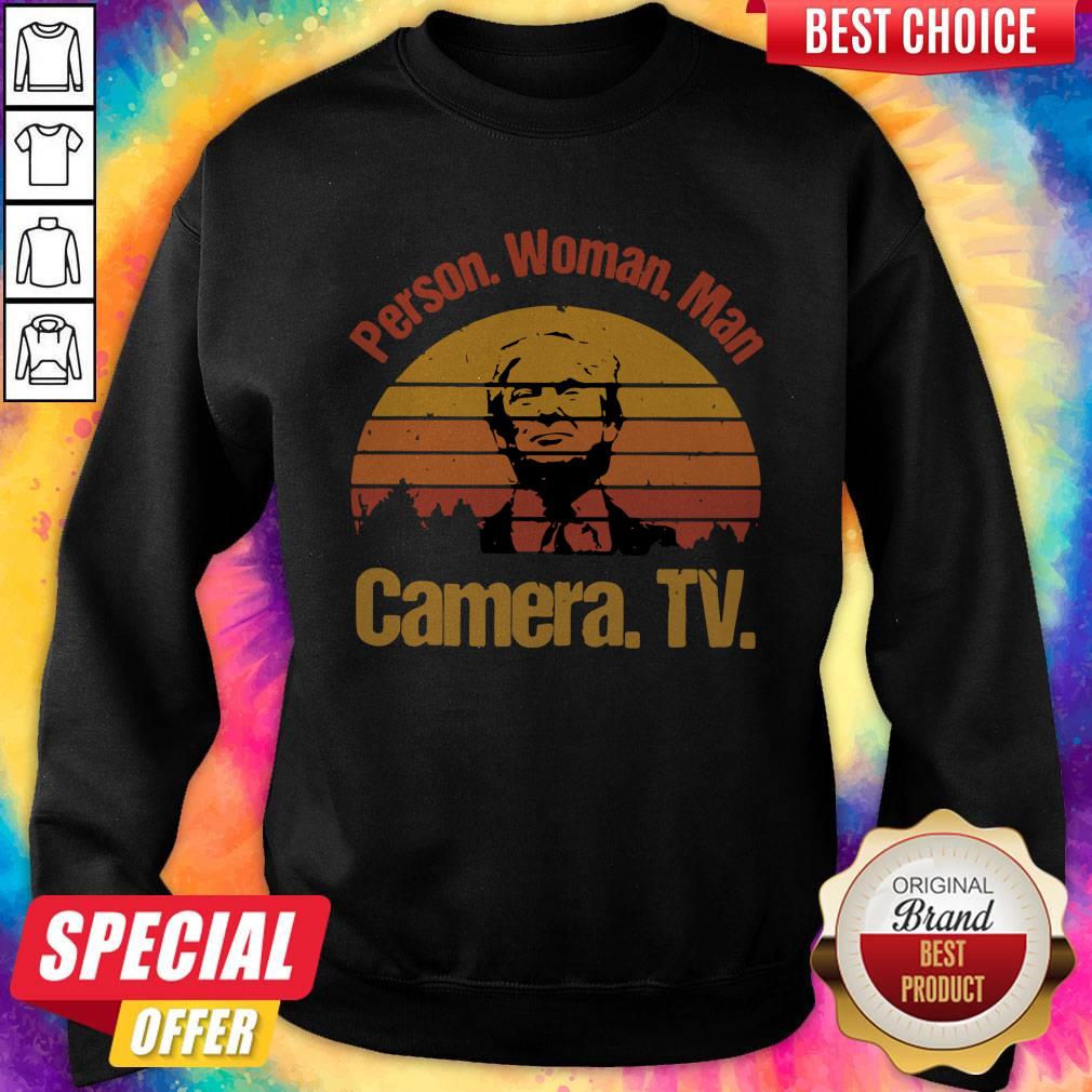 Donald Trump Person Woman Man Camera Tv Vintage Shirt - Image 5
