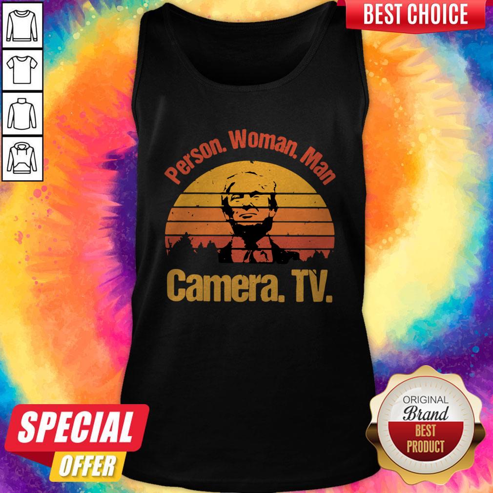Donald Trump Person Woman Man Camera Tv Vintage Shirt - Image 4