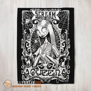 Awesome Disney The Nightmare Before Christmas Sally Scream Queen Blanket Fleece Customized Blanket