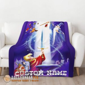 Alternative view of Awesome Disney The Sword In The Stone Legendary Blanket Fleece Customized Blanket