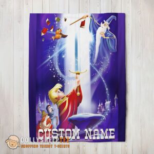 Awesome Disney The Sword In The Stone Legendary Blanket Fleece Customized Blanket