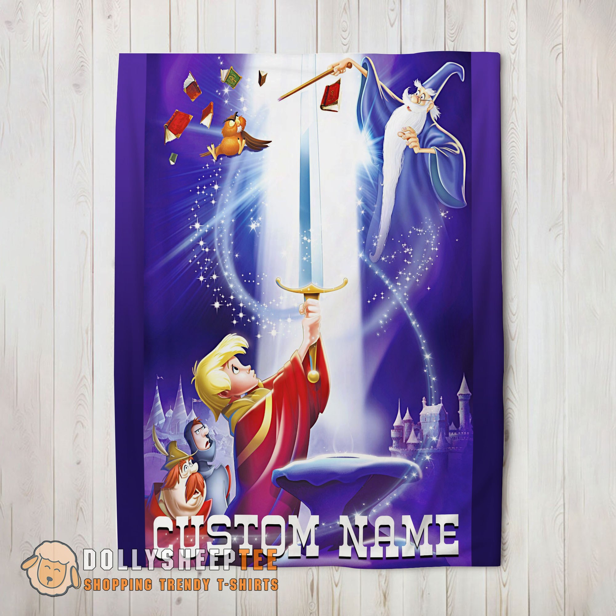 Awesome Disney The Sword In The Stone Legendary Blanket Fleece Customized Blanket