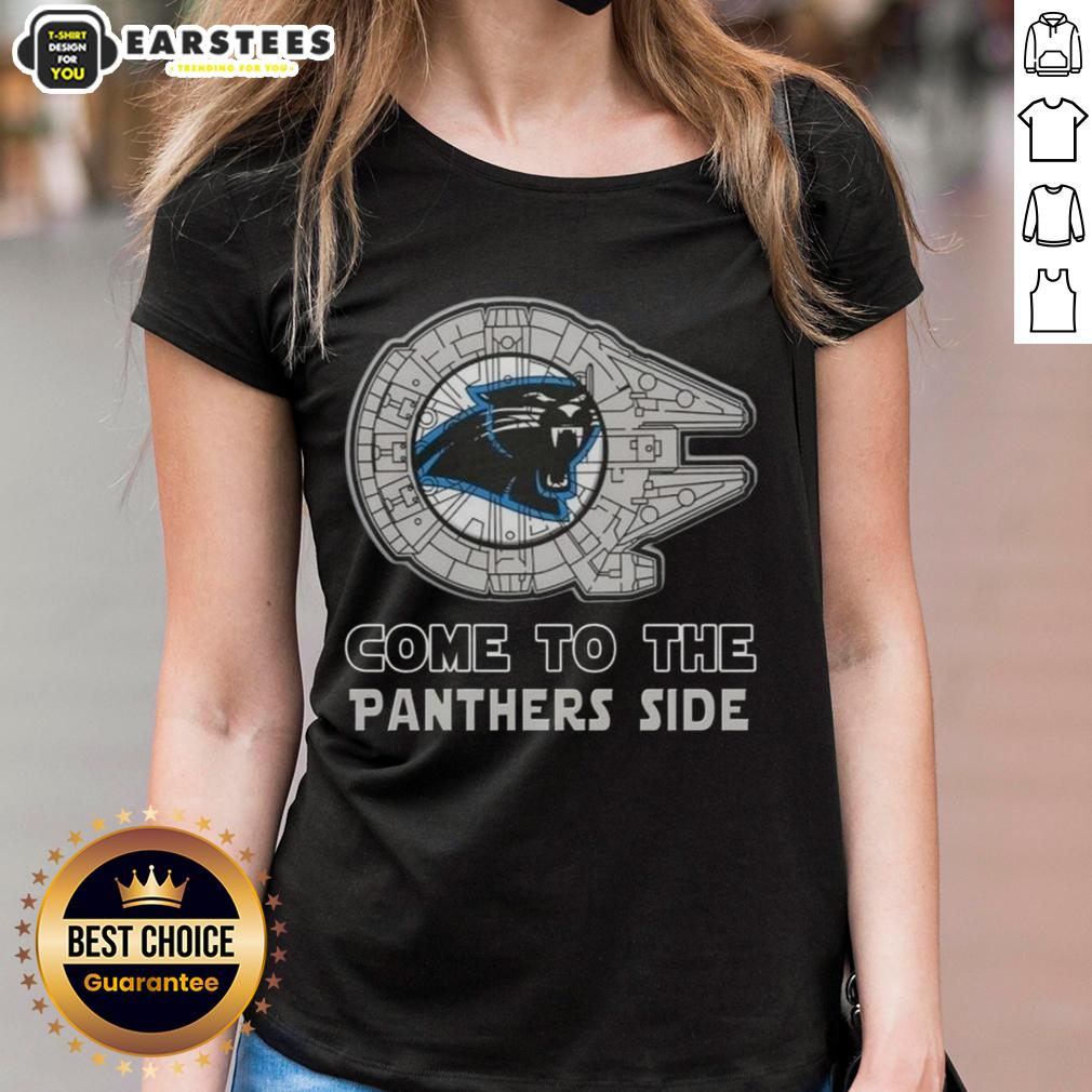 Happy Star Wars Come To The Carolina Panthers Side T-Shirt - Image 3