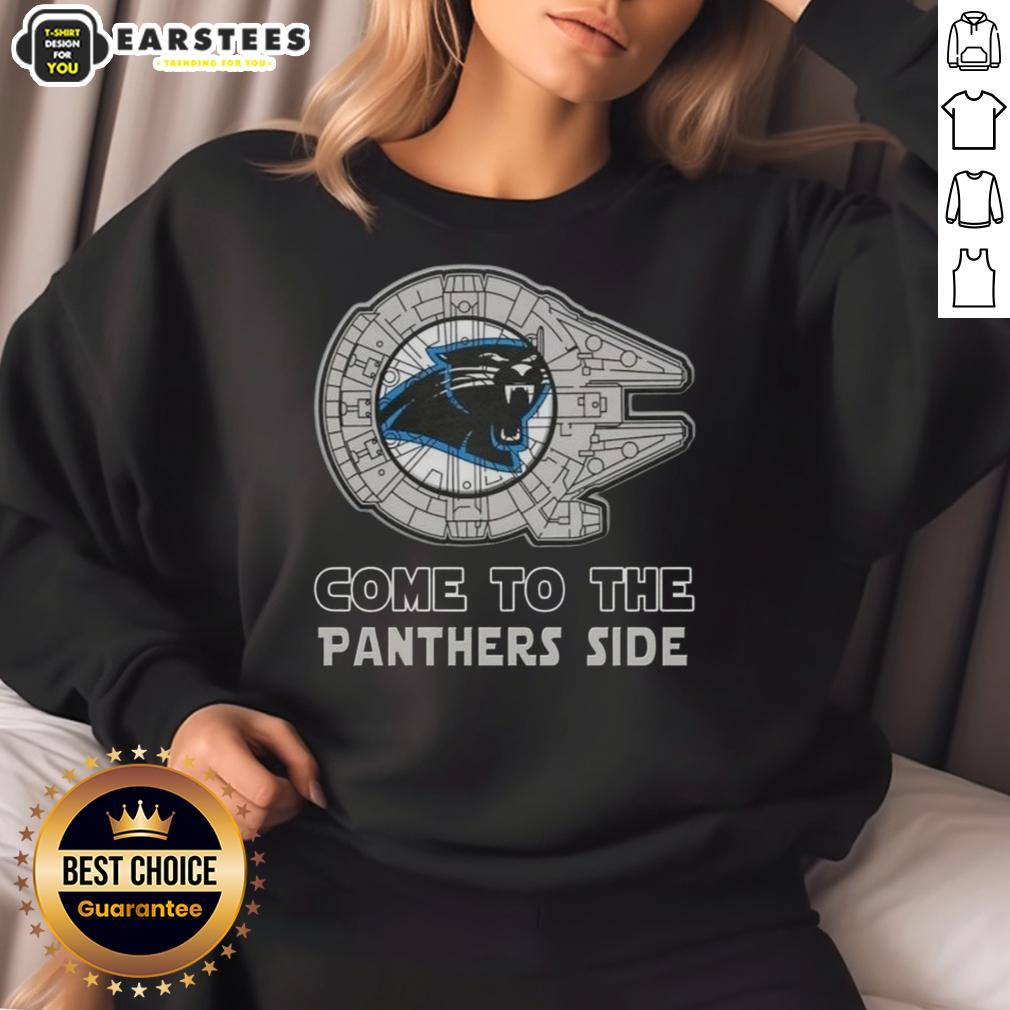 Happy Star Wars Come To The Carolina Panthers Side T-Shirt - Image 5