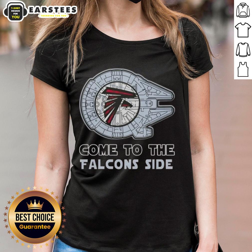 Premium Star Wars Come To The Atlanta Falcons Side T-Shirt - Image 3