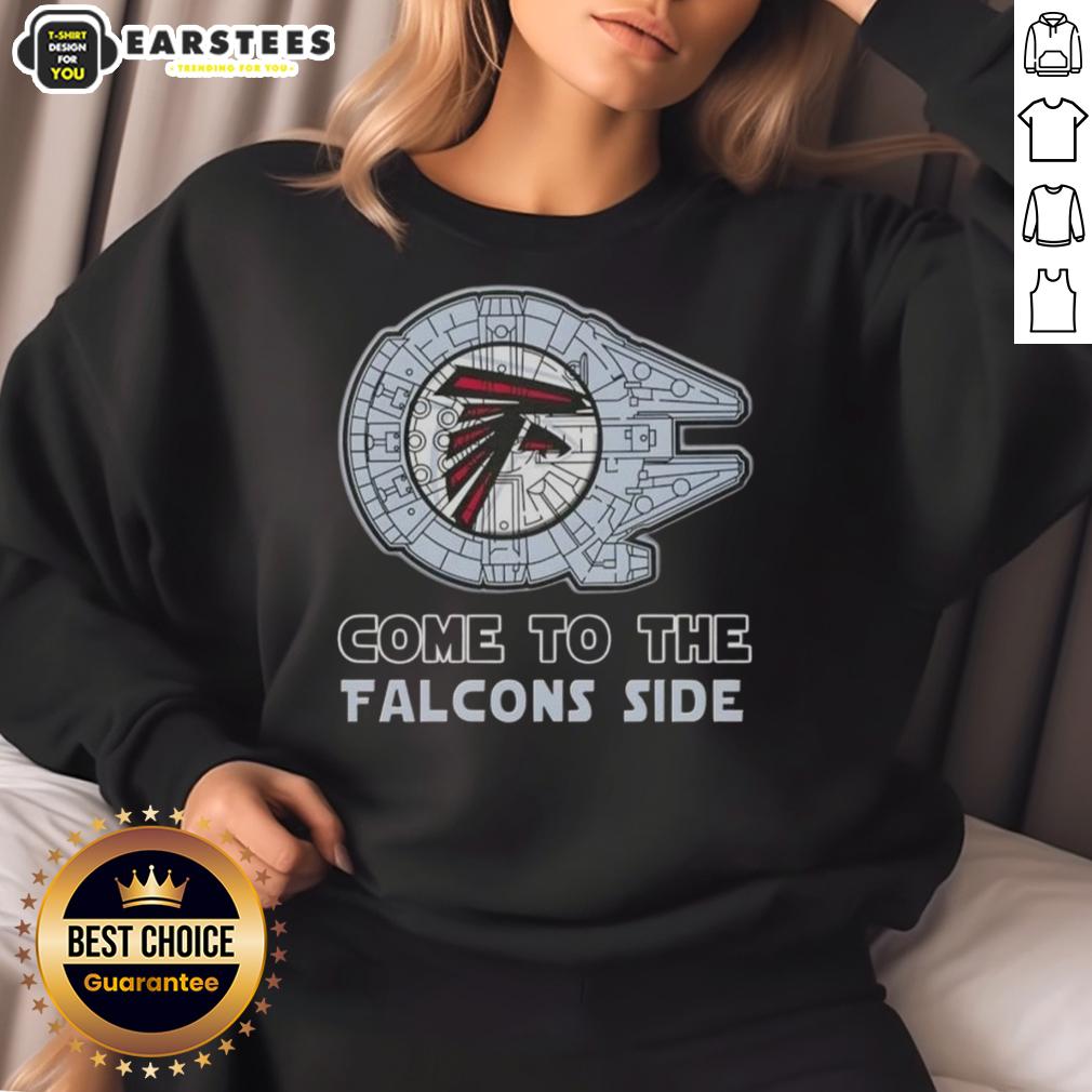 Premium Star Wars Come To The Atlanta Falcons Side T-Shirt - Image 5