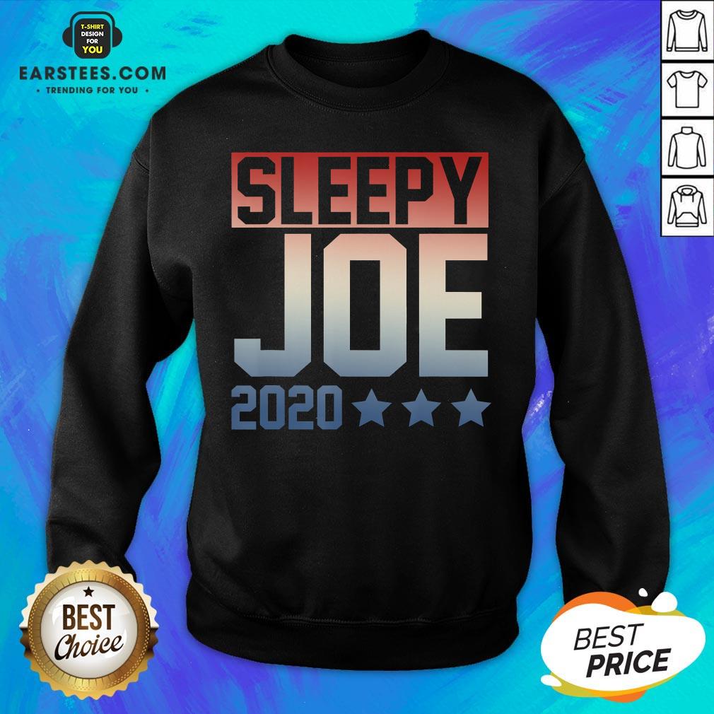Funny Sleepy Joe Election Pro Trump 2020 T-Shirt - Image 5
