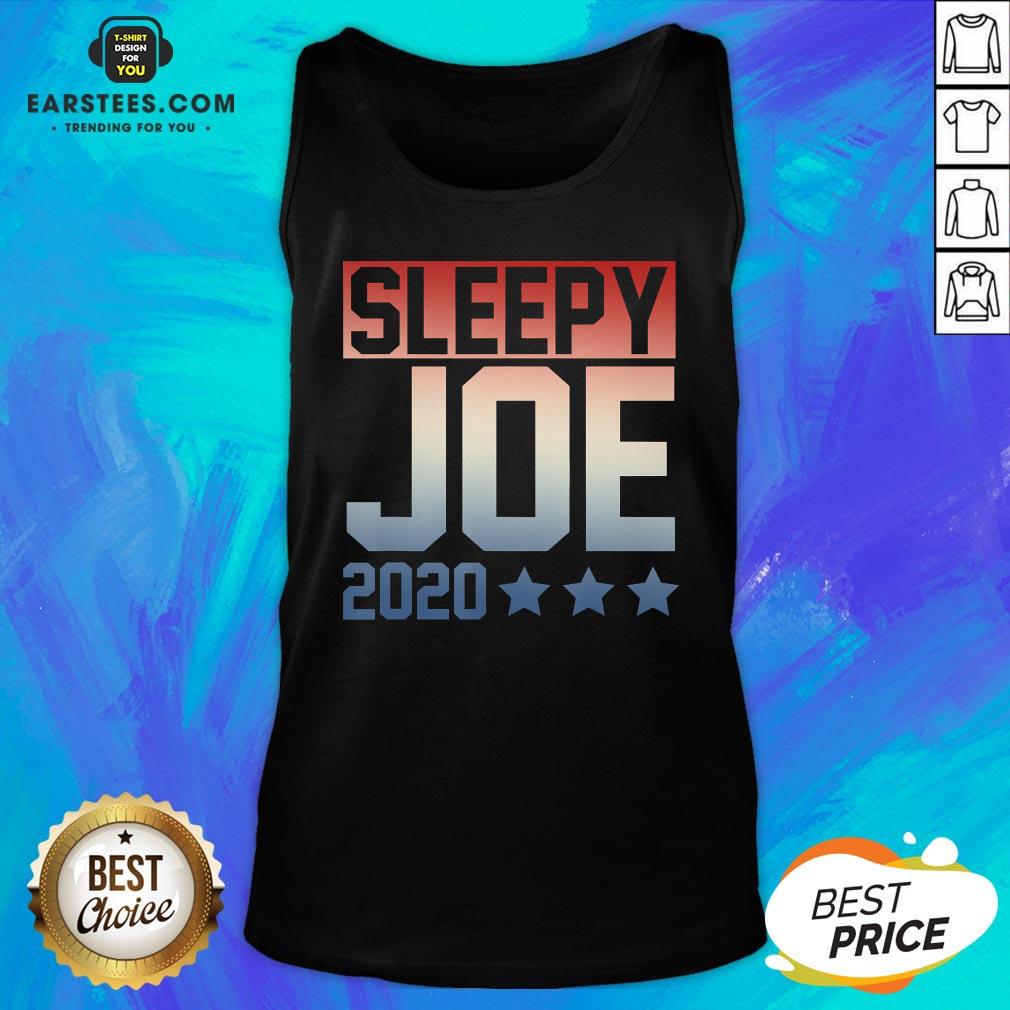 Funny Sleepy Joe Election Pro Trump 2020 T-Shirt - Image 4