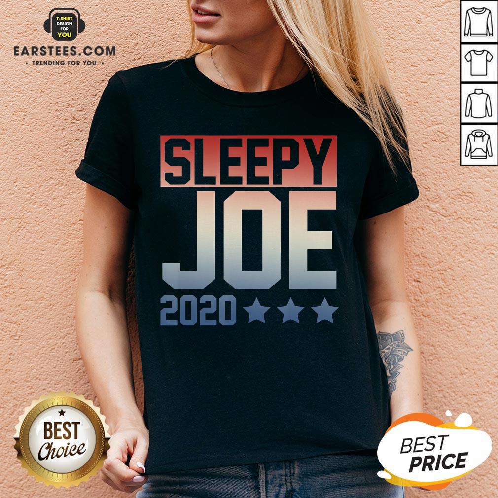 Funny Sleepy Joe Election Pro Trump 2020 T-Shirt - Image 3