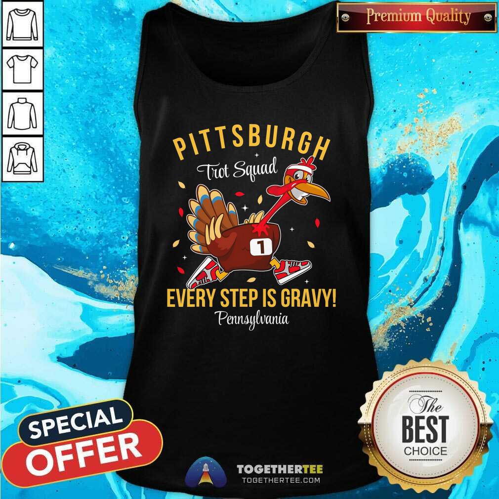 Original Trot Squad Turkey Thanksgiving 2024 Pennsylvania Pittsburgh T-Shirt - Image 3