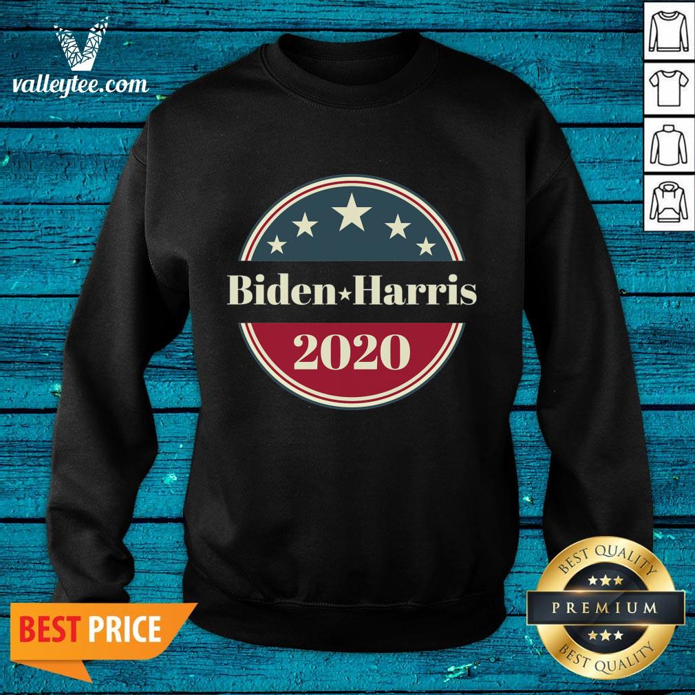 High Quality Biden Harris 2020 Circle Retro Campaign Shirt - Image 2
