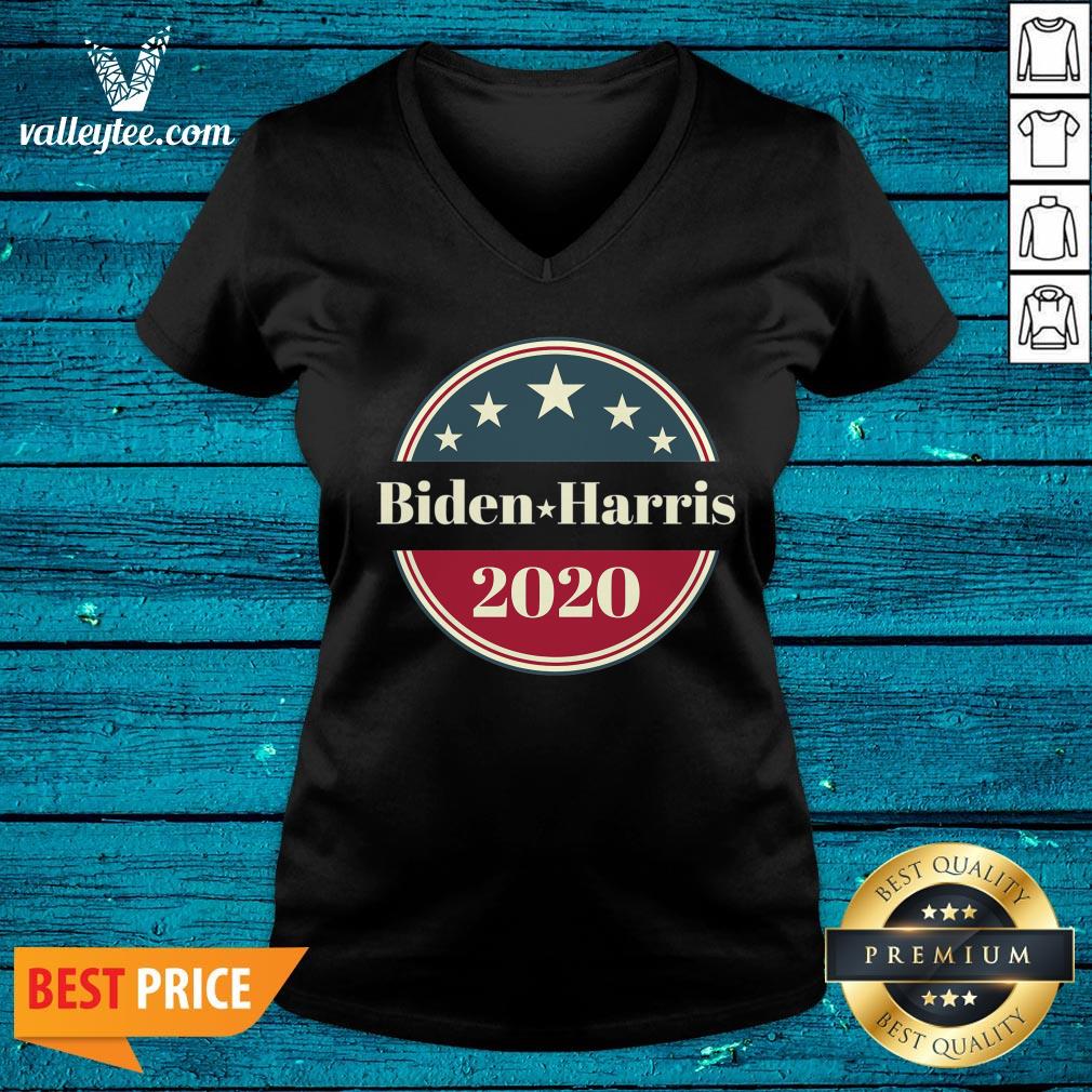 High Quality Biden Harris 2020 Circle Retro Campaign Shirt - Image 4