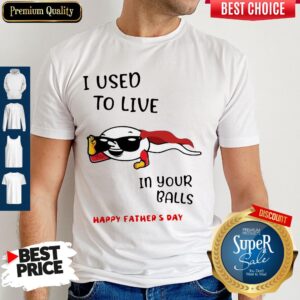 I Used To Live In Your Balls Happy Father's Day Shirt