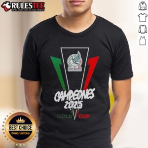 Official Mexico Campeon De La Copa Oro De La Concacaf 2025 Logo T-Shirt