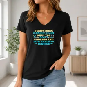 Alternative view of Nice Premium Everything Is A Conspiracy When You Don't Understand How Anything Works Shirt