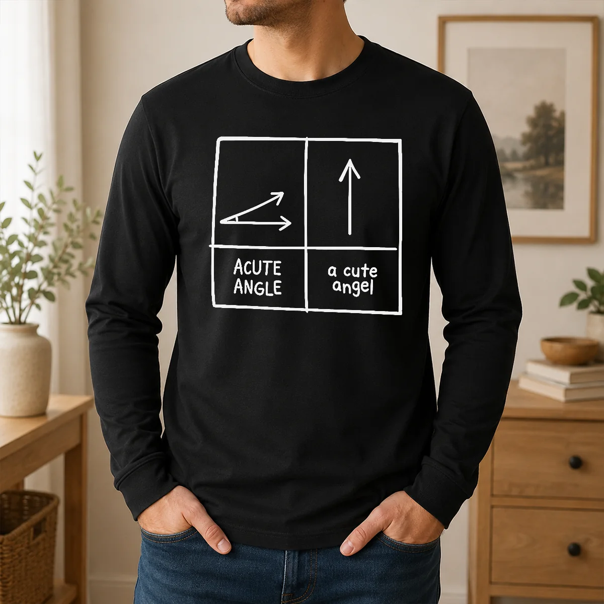 Original Acute Angle And A Cute Angel Geek Shirt - Image 5
