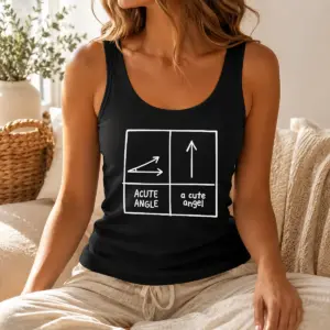 Alternative view of Original Acute Angle And A Cute Angel Geek Shirt