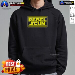 Alternative view of Original Rebel Scum Inspired By Star War Logo T-Shirt