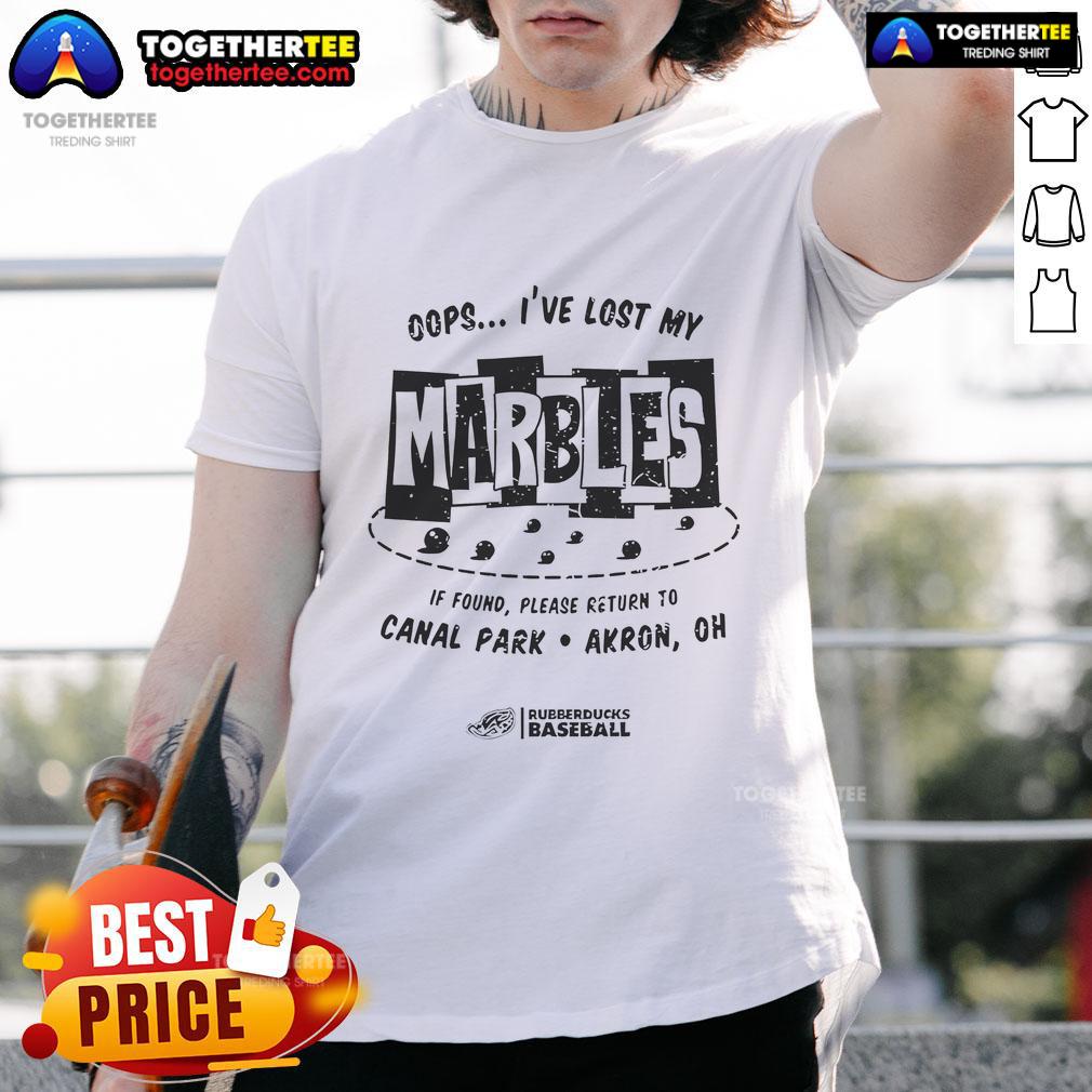 Official Rubberducks Baseball Oops I've Lost My Marbles T-Shirt