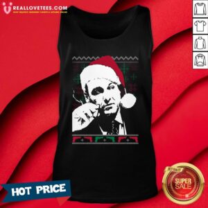 Alternative view of Cute Santa Tony Soprano Ugly Christmas Shirt