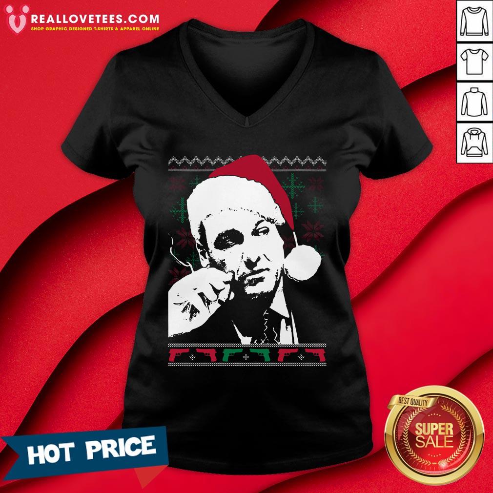 Cute Santa Tony Soprano Ugly Christmas Shirt - Image 5