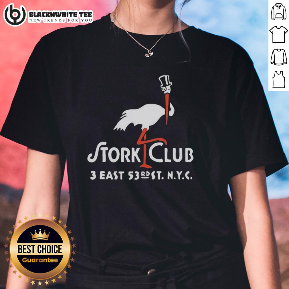 Awesome The Stork Club 3 East New York City Vintage Restaurant Logo T-Shirt - Image 3