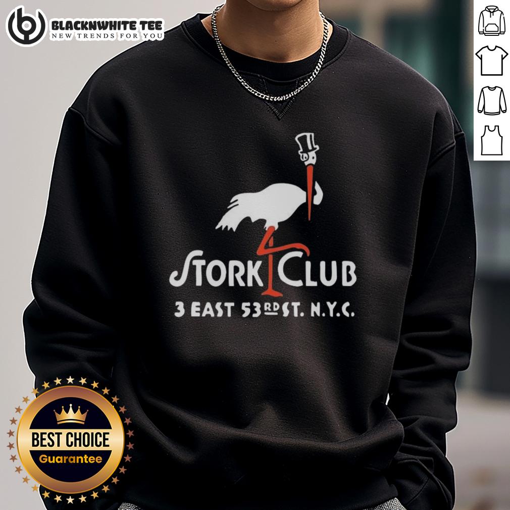 Awesome The Stork Club 3 East New York City Vintage Restaurant Logo T-Shirt - Image 5