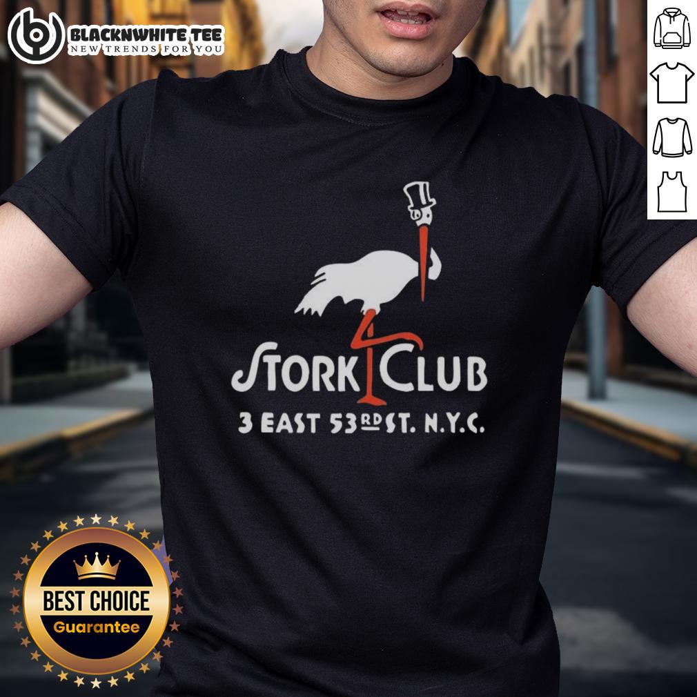 Awesome The Stork Club 3 East New York City Vintage Restaurant Logo T-Shirt