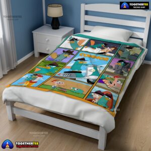 Alternative view of Phineas And Ferb Agent P platypus Perry With Friends Blanket Fleece Customized Blanket