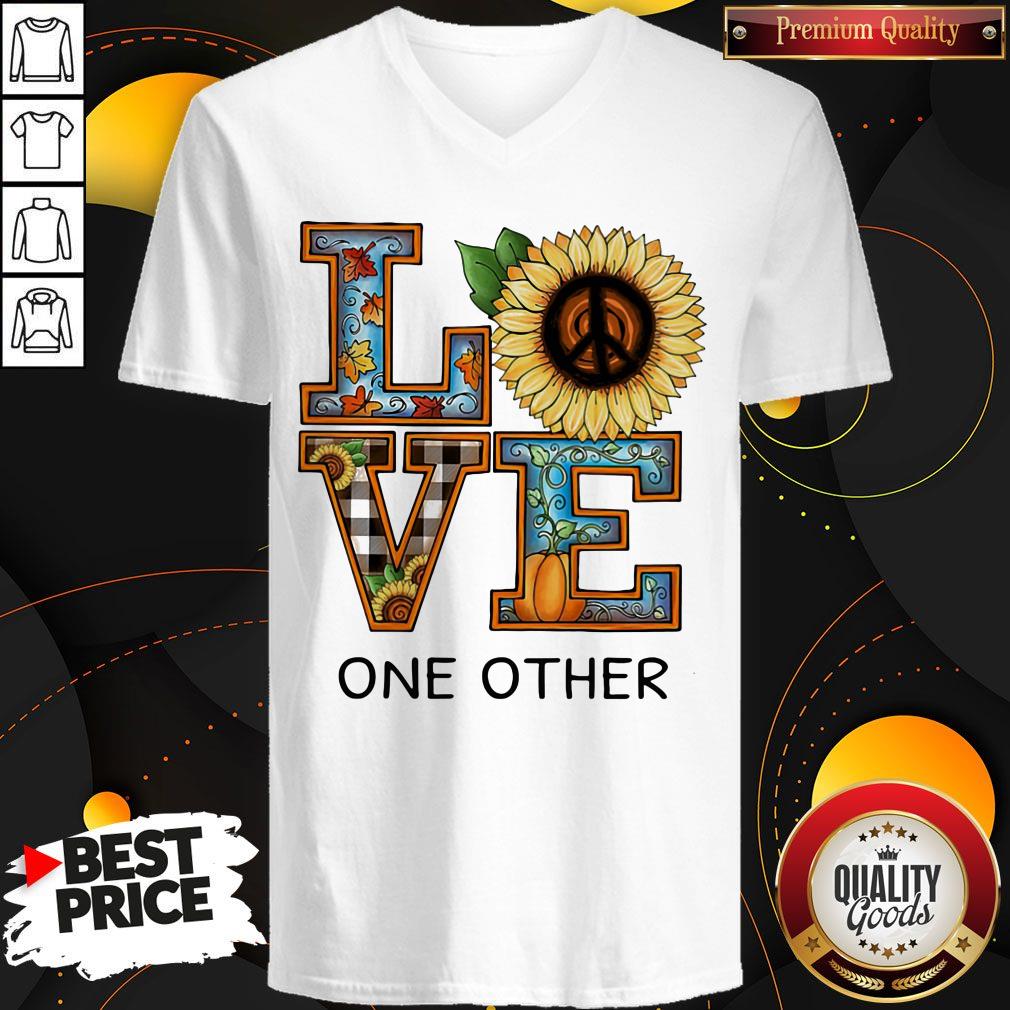 Awesome Love One Other Sunflower Pumpkin Shirt - Image 3