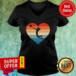 Alternative view of Girl Play Volleyball Heart Vintage Shirt