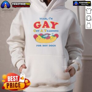 Alternative view of Awesome Yeah I'm Gay Got A Yearning For Hot Dogs T-Shirt